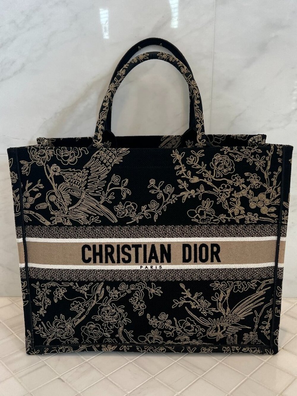 Christian Dior book tote large bag